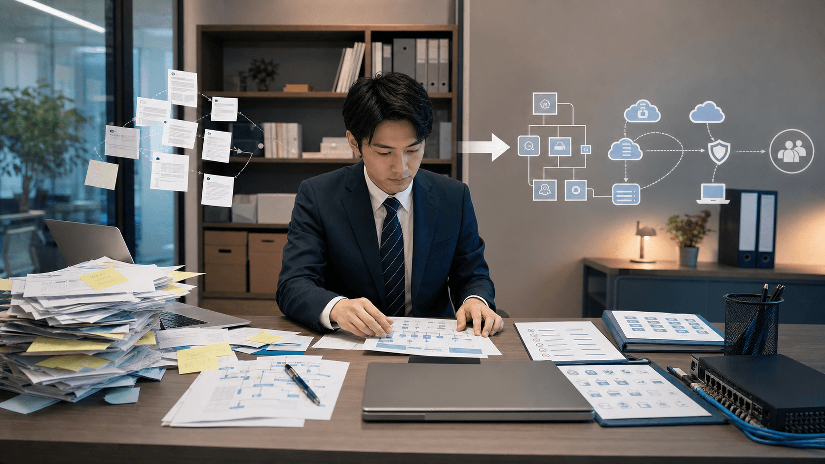 一人情シスの負担を減らす——外部IT部門を使う前に整理したいこと